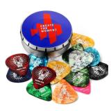 Donner Guitar Picks Celluloid 16 Pack for Acoustic Guitar Electric Guitar Ukulele,Includes Thin,Medium, Heavy & Extra Heavy Picks with Case Donner Guitar Picks Celluloid 16 Pack for Acoustic Guitar Electric Guitar Ukulele,Includes Thin,Medium, Heavy & Extra Heavy Picks with Case