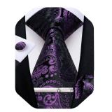 Purple Paisley Print tie Purple Paisley Print tie