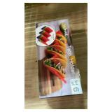 Aichoof Colorful Taco Holder Stands Set of 6 - Premium Large Tray Plates Holds Up to 3 or 2 Tacos Each, PP Health Material Very Hard and Sturdy, Dishwasher & Microwave Safe Aichoof Colorful Taco Holder Stands Set of 6 - Premium Large Tray Plates Holds Up to 3 or 2 Tacos Each, PP Health Material Very Hard and Sturdy, Dishwasher & Microwave Safe
