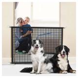 Dog Gate for Stairs Pet Gates for The House: Dogs Screen Mesh Gate for Doorways Stairways Indoor 29 inch Tall, 50 inch Wide Fits 44-47 inch Openings Dog Gate for Stairs Pet Gates for The House: Dogs Screen Mesh Gate for Doorways Stairways Indoor 29 inch Tall, 50 inch Wide Fits 44-47 inch Openings