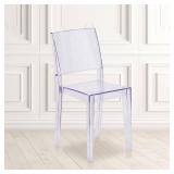Flash Furniture Phantom Series Adult Molded Stacking Ghost Side Chair Transparent Flash Furniture Phantom Series Adult Molded Stacking Ghost Side Chair Transparent