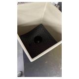 Santa Fe Square Self-Watering Pot - Lightweight Plastic 16\' Cavern Clay *has crack in side* Santa Fe Square Self-Watering Pot - Lightweight Plastic 16\' Cavern Clay *has crack in side*