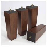 WEKIS Solid Wooden Furniture Legs 10 Inch, Natural Wood Mid Century Brown Square Legs Furniture Replacements Feet for Couch Legs, Sofa Legs, Cabinet Legs, Bench Legs, Bed Legs, Set of 4 WEKIS Solid Wooden Furniture Legs 10 Inch, Natural Wood Mid Century Brown Square Legs Furniture Replacements Feet for Couch Legs, Sofa Legs, Cabinet Legs, Bench Legs, Bed Legs, Set of 4