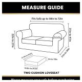 PrinceDeco Velvet Couch Cover Loveseat Covers for 2 Cushion Couch 3 Piece Sofa Covers for Dogs Washable Loveseat Covers Width Up to 72 Inch No Slip Stretch Sofa Slipcover(Medium, French Oak) PrinceDeco Velvet Couch Cover Loveseat Covers for 2 Cushion Couch 3 Piece Sofa Covers for Dogs Washable Loveseat Covers Width Up to 72 Inch No Slip Stretch Sofa Slipcover(Medium, French Oak)