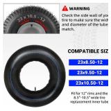 AR-PRO Replacement 23x10.50-12 Tubes, Universal 23x8.50-12 23x9.50-12 Heavy-Duty Inner Tube with TR-13 Straight Valve Stems for Golf Cart, ATV, UTV, Lawn Tractor, Mowers, Garden Trailer, Snow Blowers AR-PRO Replacement 23x10.50-12 Tubes, Universal 23x8.50-12 23x9.50-12 Heavy-Duty Inner Tube with TR-13 Straight Valve Stems for Golf Cart, ATV, UTV, Lawn Tractor, Mowers, Garden Trailer, Snow Blowers