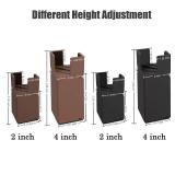 Sephyroth Adjustable Bed Risers Furniture Risers 4Pack with Screw Clamp.Table Desk Chair Risers.Bed Risers 4Inch Fit Furniture's Square/Round Leg Diameter from 0.8''â1.6'' (4Inch Black) Sephyroth Adjustable Bed Risers Furniture Risers 4Pack with Screw Clamp.Table Desk Chair Risers.Bed Risers 4Inch Fit Furniture's Square/Round Leg Diameter from 0.8''â1.6'' (4Inch Black)