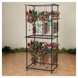 Commercial Wind Chime Display Rack with Wheels Commercial Wind Chime Display Rack with Wheels