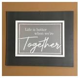 Together Quote Wall Sign Together Quote Wall Sign