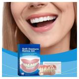 FACTORY SEALED - Soft Denture Reline Kit, Comfortable Silicone Reliner for Upper & Lower Dentures, Easy DIY Fit, 2 Pack FACTORY SEALED - Soft Denture Reline Kit, Comfortable Silicone Reliner for Upper & Lower Dentures, Easy DIY Fit, 2 Pack