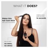 FACTORY SEALED - THICK FIBER Root Touch Up Powder - Water & Sweat Resistant Hair Loss Concealer Set for Thinning Hair Women, Includes Brush (Black) FACTORY SEALED - THICK FIBER Root Touch Up Powder - Water & Sweat Resistant Hair Loss Concealer Set for Thinning Hair Women, Includes Brush (Black)