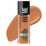 APPEARS NEW - Maybelline Fit Me Matte + Poreless Liquid Foundation Makeup 338 Spicy Brown 1 fl oz APPEARS NEW - Maybelline Fit Me Matte + Poreless Liquid Foundation Makeup 338 Spicy Brown 1 fl oz