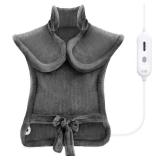 Tefici Heating Pad for Back Pain,Birthday Valentines Day Gifts for Her Him,FSA Eligible HSA Approved,24'' x33''Fast Heating,Electric Heat Pad, 2H Auto-Off,Neck and Shoulder Heat Pad,ETL Certified,Gray Tefici Heating Pad for Back Pain,Birthday Valentines Day Gifts for Her Him,FSA Eligible HSA Approved,24'' x33''Fast Heating,Electric Heat Pad, 2H Auto-Off,Neck and Shoulder Heat Pad,ETL Certified,Gray