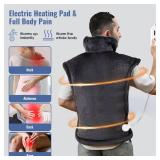 Tefici Heating Pad for Back Pain,Birthday Valentines Day Gifts for Her Him,FSA Eligible HSA Approved,24'' x33''Fast Heating,Electric Heat Pad, 2H Auto-Off,Neck and Shoulder Heat Pad,ETL Certified,Gray Tefici Heating Pad for Back Pain,Birthday Valentines Day Gifts for Her Him,FSA Eligible HSA Approved,24'' x33''Fast Heating,Electric Heat Pad, 2H Auto-Off,Neck and Shoulder Heat Pad,ETL Certified,Gray