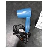 Conair Travel Hair Dryer with Dual Voltage, 1600W Compact Blow Dryer with Folding Handle, Blue Conair Travel Hair Dryer with Dual Voltage, 1600W Compact Blow Dryer with Folding Handle, Blue