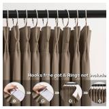 KEQIAOSUOCAI Pinch Pleated Blackout Curtains 92 Inch Long 2 Panels for Bedroom Living Room Thermal Insulated Black Out Window Curtain Pinched Pleat Drape with Hooks (W40 x L92 Inch, Cappuccino) KEQIAOSUOCAI Pinch Pleated Blackout Curtains 92 Inch Long 2 Panels for Bedroom Living Room Thermal Insulated Black Out Window Curtain Pinched Pleat Drape with Hooks (W40 x L92 Inch, Cappuccino)
