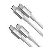 Anker USB C to USB C Cable, Type-C 60W Fast Charging Cable (3.3 FT, 2Pack) for iPhone 17 Series, iPad mini 6 and More (Silver) Anker USB C to USB C Cable, Type-C 60W Fast Charging Cable (3.3 FT, 2Pack) for iPhone 17 Series, iPad mini 6 and More (Silver)