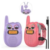 Walkie Talkies for Kids Rechargeable, Christmas Birthday Gifts for Girls Age 3-9,Easy to Use Kids Walkie Talkies,Spy Games Toys for 3 4 5 6 7 8 9 10 12 Year Old Girl with USB Chargeable Battery 2 Pack Walkie Talkies for Kids Rechargeable, Christmas Birthday Gifts for Girls Age 3-9,Easy to Use Kids Walkie Talkies,Spy Games Toys for 3 4 5 6 7 8 9 10 12 Year Old Girl with USB Chargeable Battery 2 Pack