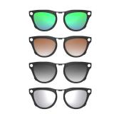 HIBLOKS 4Pcs Polarized Clip-on for Ray-Ban Meta Skyler & Gen 2 (RW4010/RW4014 52-20), Black Frame Discoloration Clips for RayBan Skyler Protect Your Eyes, Cool and Fashion(Silver, Grey, Brown, Green) HIBLOKS 4Pcs Polarized Clip-on for Ray-Ban Meta Skyler & Gen 2 (RW4010/RW4014 52-20), Black Frame Discoloration Clips for RayBan Skyler Protect Your Eyes, Cool and Fashion(Silver, Grey, Brown, Green)