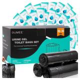 Portable Toilet Bags with Poo Gel Set, 8 Gallon Camping Toilet Bags with Absorbent Gels, Waste Bags, Leak-Proof Trash Bag for Camping Potty, Traveling Portable Toilet Bags with Poo Gel Set, 8 Gallon Camping Toilet Bags with Absorbent Gels, Waste Bags, Leak-Proof Trash Bag for Camping Potty, Traveling