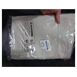 ANRODUO Linen Shower Curtain, Boho Farmhouse Cream Fabric Shower Curtain with 12 Metal Hooks, Waterproof Heavy Duty Polyester, Button Hole Design, Machine Washable for Bathroom Hotel Bathtub, W72xL72 ANRODUO Linen Shower Curtain, Boho Farmhouse Cream Fabric Shower Curtain with 12 Metal Hooks, Waterproof Heavy Duty Polyester, Button Hole Design, Machine Washable for Bathroom Hotel Bathtub, W72xL72