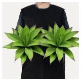 Ttranewsoo Fake Plants Artificial Agave Plants,Large UV Resistant Fake Agave Planters for Indoor and Outdoor Decorating Tropical Plant Succulents Greenery Indoor Decor13.8 (2Pack, Dark Green) Ttranewsoo Fake Plants Artificial Agave Plants,Large UV Resistant Fake Agave Planters for Indoor and Outdoor Decorating Tropical Plant Succulents Greenery Indoor Decor13.8 (2Pack, Dark Green)
