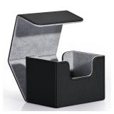 ZLCA Card Deck Box for Trading Cards, MTG Commander Deck Box Holds 120+ Single Sleeved Cards, Leather Magnetic Card Storage Box Fits for TCG CCG Magic Cards (Black) ZLCA Card Deck Box for Trading Cards, MTG Commander Deck Box Holds 120+ Single Sleeved Cards, Leather Magnetic Card Storage Box Fits for TCG CCG Magic Cards (Black)