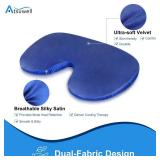 Atsuwell Sinus Mask, Warm Cold Compress Eye Mask for Dry Eyes, Weighted Eye Pillow Microwavable Face Heating Pad for Soothing Sinus Pressure and Relaxation, Blue Atsuwell Sinus Mask, Warm Cold Compress Eye Mask for Dry Eyes, Weighted Eye Pillow Microwavable Face Heating Pad for Soothing Sinus Pressure and Relaxation, Blue