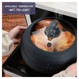 Microwave Splatter Cover Vented Glass Splatter Guard Lid with Collapsible Silicone for Food as Pot Cover Plate 10.8 inch for 6 7 8 9 10 inch Plate Bowl Microwave Splatter Cover Vented Glass Splatter Guard Lid with Collapsible Silicone for Food as Pot Cover Plate 10.8 inch for 6 7 8 9 10 inch Plate Bowl