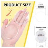 Happizza 25pcs Acrylic Clear Button Pins,2.76 Inch Custom Pin Badges, DIY Blank Buttons Pins,Round Photo Buttons Personalized Button Making kit for Craft Happizza 25pcs Acrylic Clear Button Pins,2.76 Inch Custom Pin Badges, DIY Blank Buttons Pins,Round Photo Buttons Personalized Button Making kit for Craft