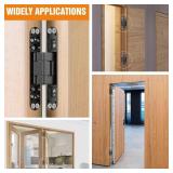Lipshome 6 Hidden Door Hinge/Concealed Hinges,Invisible Hinges,Invisible Door Silent 180 Degree Swing Hinge 3-Way Adjustable Butt 6 x 2.5 x 1inch (Pack of 2) (Black) Lipshome 6 Hidden Door Hinge/Concealed Hinges,Invisible Hinges,Invisible Door Silent 180 Degree Swing Hinge 3-Way Adjustable Butt 6 x 2.5 x 1inch (Pack of 2) (Black)