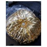 Drydiet 1 Pcs Round Throw Pillows Decorative Polyester Pleated Throw Pillows 15'' Diameter Accent Pumpkin Boho Chair Cushion for Couch Sofa Home Decoration (Gold) Drydiet 1 Pcs Round Throw Pillows Decorative Polyester Pleated Throw Pillows 15'' Diameter Accent Pumpkin Boho Chair Cushion for Couch Sofa Home Decoration (Gold)