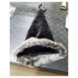 Wgudzpj Black Santa Hat, Christmas Hat Holiday for Adults Unisex Velvet Comfort Extra Thicken Xmas Hat for New Year Festive Party Wgudzpj Black Santa Hat, Christmas Hat Holiday for Adults Unisex Velvet Comfort Extra Thicken Xmas Hat for New Year Festive Party