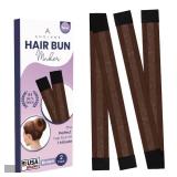 Andlane French Hair Bun Maker - Easy Donut and Bun makers for Women's hair & Kids - for Shaping medium length and normal thickness hair into Perfect Bun (Brown - Pack of 2) Andlane French Hair Bun Maker - Easy Donut and Bun makers for Women's hair & Kids - for Shaping medium length and normal thickness hair into Perfect Bun (Brown - Pack of 2)