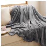 Bedsure GentleSoft Fleece Blanket Twin Size Grey - 300GSM Lightweight Plush Fuzzy Cozy Soft Warm Blanket for Bed, Sofa, Couch, Travel, Camping, 60x80 inches Bedsure GentleSoft Fleece Blanket Twin Size Grey - 300GSM Lightweight Plush Fuzzy Cozy Soft Warm Blanket for Bed, Sofa, Couch, Travel, Camping, 60x80 inches
