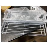 Spice Rack Organizer Wall Mount - 15.7in 2Pack [Upgraded Version] Hanging Seasoning Organizer Shelf with Paper Towel Holder, Storage for Cabinet or Wall Mounted with 4 Strong Hooks (Rice white)