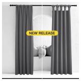 NICETOWN Grey Kitchen Blackout Short Curtain Panels for Bedroom, 45 Inch Long Thermal Insulated Grommet Top Blackout Draperies and Drapes (2 Panels, W42 x L45 -Inch, Grey) NICETOWN Grey Kitchen Blackout Short Curtain Panels for Bedroom, 45 Inch Long Thermal Insulated Grommet Top Blackout Draperies and Drapes (2 Panels, W42 x L45 -Inch, Grey)