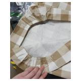 Smiry Rectangle Picnic Table Cloth, Elastic Waterproof Fitted Vinyl Tablecloths, Flannel Backed Buffalo Plaid Table Covers for Dining, Camping, Outdoor (White and Khaki, 24 x 48) Smiry Rectangle Picnic Table Cloth, Elastic Waterproof Fitted Vinyl Tablecloths, Flannel Backed Buffalo Plaid Table Covers for Dining, Camping, Outdoor (White and Khaki, 24 x 48)