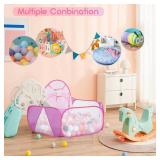 Eocolz Kids Ball Pit Large Pop Up Childrens Ball Pits Tent for Toddlers Playhouse Baby Crawl Playpen with Basketball Hoop and Zipper Storage Bag, 4 Ft/120CM, Balls Not Included (Pink) Eocolz Kids Ball Pit Large Pop Up Childrens Ball Pits Tent for Toddlers Playhouse Baby Crawl Playpen with Basketball Hoop and Zipper Storage Bag, 4 Ft/120CM, Balls Not Included (Pink)