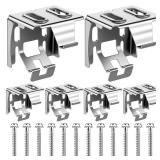 Jetec 6 Pieces Mini Blind Brackets for Window Blinds, with Screws (1.38 x 1.18 Inches) Jetec 6 Pieces Mini Blind Brackets for Window Blinds, with Screws (1.38 x 1.18 Inches)