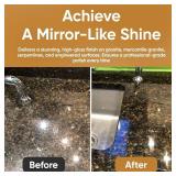 MB Stone Care Granite Polishing Compound 8.5 oz - Norton Ultra Grizzly Pad 7-3/4 Inch - 16 x 16 Microfiber Cloth - Gloves - Bundle - 4 Items MB Stone Care Granite Polishing Compound 8.5 oz - Norton Ultra Grizzly Pad 7-3/4 Inch - 16 x 16 Microfiber Cloth - Gloves - Bundle - 4 Items