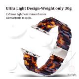 V-MORO Resin Bands Compatible with Apple Watch Series 11/10/9/8/7 Band Lightweight Tortoise Fashion Bracelet Strap Replacement for iwatch Series SE/6/5/4/3/2/1 Women Men 42mm/41mm/40mm/38mm V-MORO Resin Bands Compatible with Apple Watch Series 11/10/9/8/7 Band Lightweight Tortoise Fashion Bracelet Strap Replacement for iwatch Series SE/6/5/4/3/2/1 Women Men 42mm/41mm/40mm/38mm