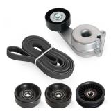 JAVOUKA Belt Tensioner Serpentine Belt Idler Pulley Kit For Ford F150/F250/F350/Expedition 2007-2008, For Lincoln Navigator 2007-2009, For Lincoln Mark LT 2008, 4.6L/5.4L 8V OE# 38274 305263 JAVOUKA Belt Tensioner Serpentine Belt Idler Pulley Kit For Ford F150/F250/F350/Expedition 2007-2008, For Lincoln Navigator 2007-2009, For Lincoln Mark LT 2008, 4.6L/5.4L 8V OE# 38274 305263