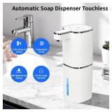 Automatic Foaming Soap Dispenser, Touchless Hand Soap Dispenser, USB Rechargeable, 4 Adjustable Levels, 14.2 oz (420 ml) Large Capacity, for Bathroom, Kitchen & School (White, Foaming) Automatic Foaming Soap Dispenser, Touchless Hand Soap Dispenser, USB Rechargeable, 4 Adjustable Levels, 14.2 oz (420 ml) Large Capacity, for Bathroom, Kitchen & School (White, Foaming)