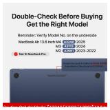 Soonjet Matte Case for MacBook Air 13/13.6-inch (M4/M3/M2, 2022-2026 Models A3240 A3113 A2681), Lightweight | Scratch & Fingerprint Resistant | Closes Seamlessly | Ideal for Work, Travel & Stu Soonjet Matte Case for MacBook Air 13/13.6-inch (M4/M3/M2, 2022-2026 Models A3240 A3113 A2681), Lightweight | Scratch & Fingerprint Resistant | Closes Seamlessly | Ideal for Work, Travel & Stu