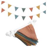 Oudain 2 Pcs Pennant Banner Flags Nursery Garland Triangle Bunting Flags Playroom Wall Decor Banner for Nursery Baby Shower Birthday Boho Wedding Party Event, Each 7.75 ft(Warm Color) Oudain 2 Pcs Pennant Banner Flags Nursery Garland Triangle Bunting Flags Playroom Wall Decor Banner for Nursery Baby Shower Birthday Boho Wedding Party Event, Each 7.75 ft(Warm Color)