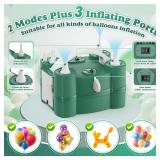 Balloon Pump 4-in-1 Electric Balloon Inflator with Triple Inflating Ports for All Balloons Air Filler Machine for Sports Balls Inflator Deflator for Inflatables (Green, Drawstring Bag Included) Balloon Pump 4-in-1 Electric Balloon Inflator with Triple Inflating Ports for All Balloons Air Filler Machine for Sports Balls Inflator Deflator for Inflatables (Green, Drawstring Bag Included)