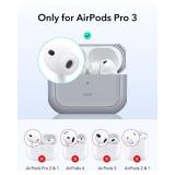 ESR for AirPods Pro 3 Case, Compatible with AirPods Pro 3rd Generation Case (2025), Compatible with MagSafe, Full Drop Protection Cover with Lanyard, Gray ESR for AirPods Pro 3 Case, Compatible with AirPods Pro 3rd Generation Case (2025), Compatible with MagSafe, Full Drop Protection Cover with Lanyard, Gray