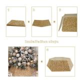 Champagne Gold Christmas Tree Collar with Sparkling Sequins,Christmas Tree Collars for Atificial Trees, 33.5 Inch Christmas Tree Skirt, Xmas Tree Stand Base Cover,Holiday Home Decor Tree Ring(Large) Champagne Gold Christmas Tree Collar with Sparkling Sequins,Christmas Tree Collars for Atificial Trees, 33.5 Inch Christmas Tree Skirt, Xmas Tree Stand Base Cover,Holiday Home Decor Tree Ring(Large)