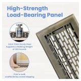 Howeall 4x8 Inches 2 Pack Heavy Duty Walkable Floor Register - Easy Adjust Air Supply Lever Decorative Floor Vent Covers, Boston Design Vent Covers for Home - Antique Brass Howeall 4x8 Inches 2 Pack Heavy Duty Walkable Floor Register - Easy Adjust Air Supply Lever Decorative Floor Vent Covers, Boston Design Vent Covers for Home - Antique Brass