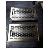 Howeall 4x8 Inches 2 Pack Heavy Duty Walkable Floor Register - Easy Adjust Air Supply Lever Decorative Floor Vent Covers, Boston Design Vent Covers for Home - Antique Brass Howeall 4x8 Inches 2 Pack Heavy Duty Walkable Floor Register - Easy Adjust Air Supply Lever Decorative Floor Vent Covers, Boston Design Vent Covers for Home - Antique Brass